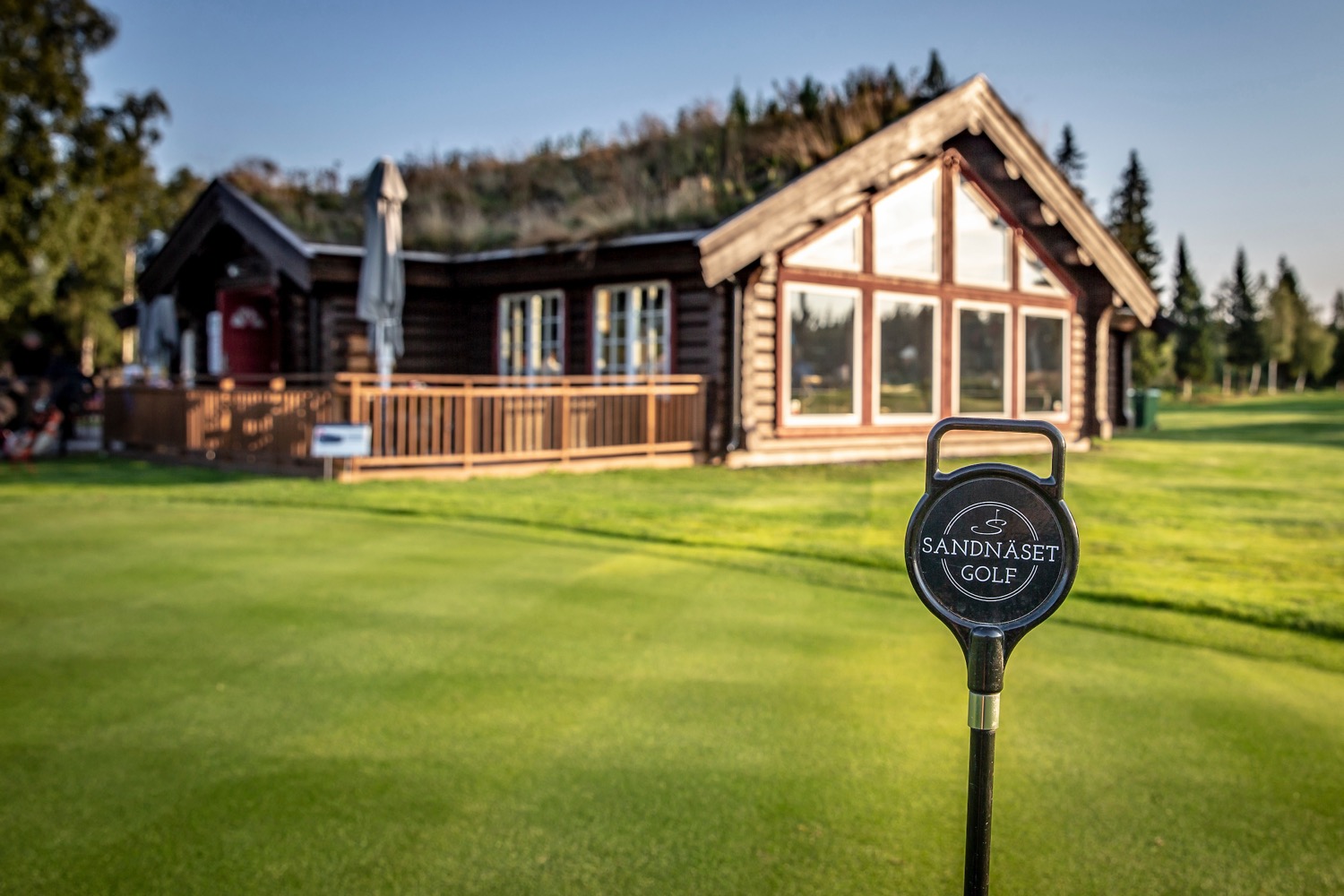 Klubbhuset på Sandnäset Golf