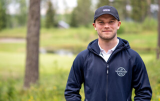 Klas Österlind, tränare på Sandnäset Golf